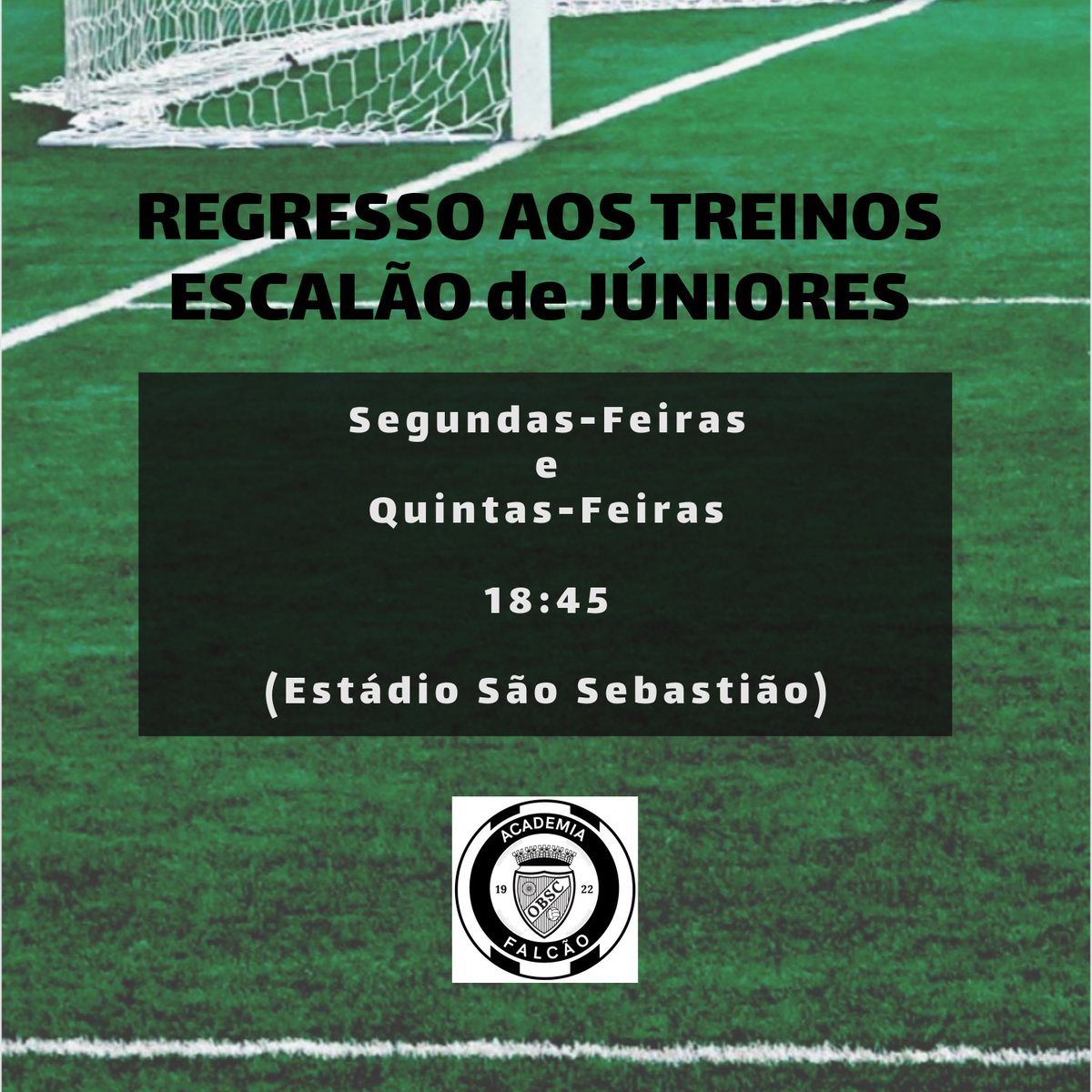 JUNIORES REGRESSAM AOS TREINOS