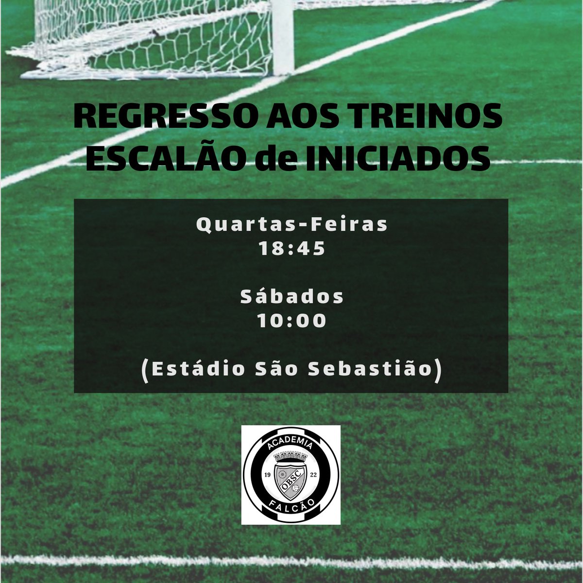 INICIADOS REGRESSAM AOS TREINOS