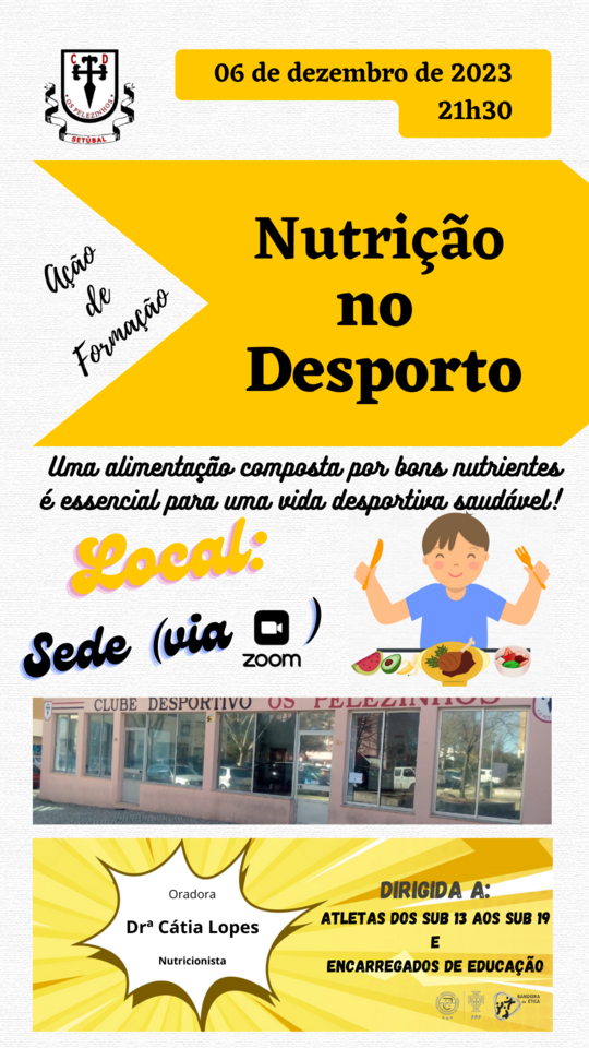 Ação de Formação – Nutrição no Desporto