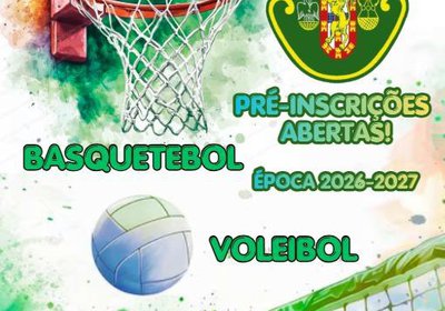 Pré- Inscrições 2026/2027