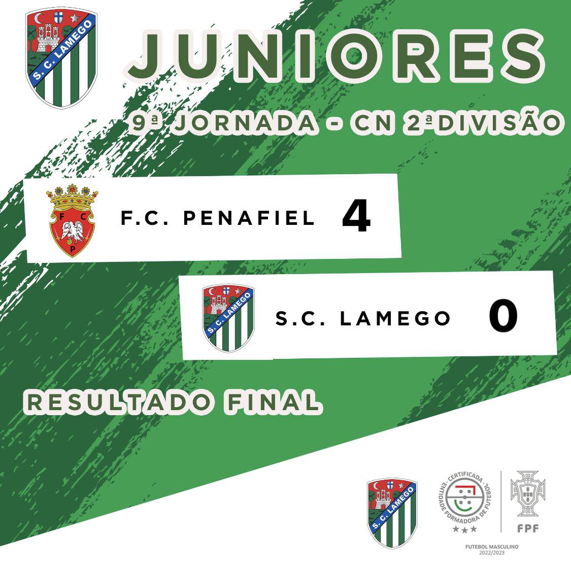 🟢 SC Lamego - Juniores - 9 Jornada ⚪