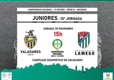 🟢 SC Lamego - Juniores - 10ª Jornada ⚪