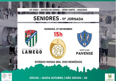 🟢 SC Lamego - Seniores - 11ª Jornada ⚪