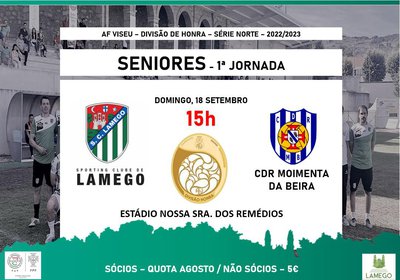 🟢 SC Lamego - Seniores - 1ª Jornada ⚪