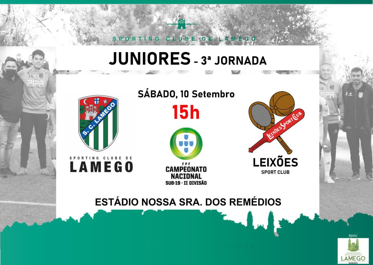 🟢 SC Lamego - Juniores - 3 Jornada ⚪