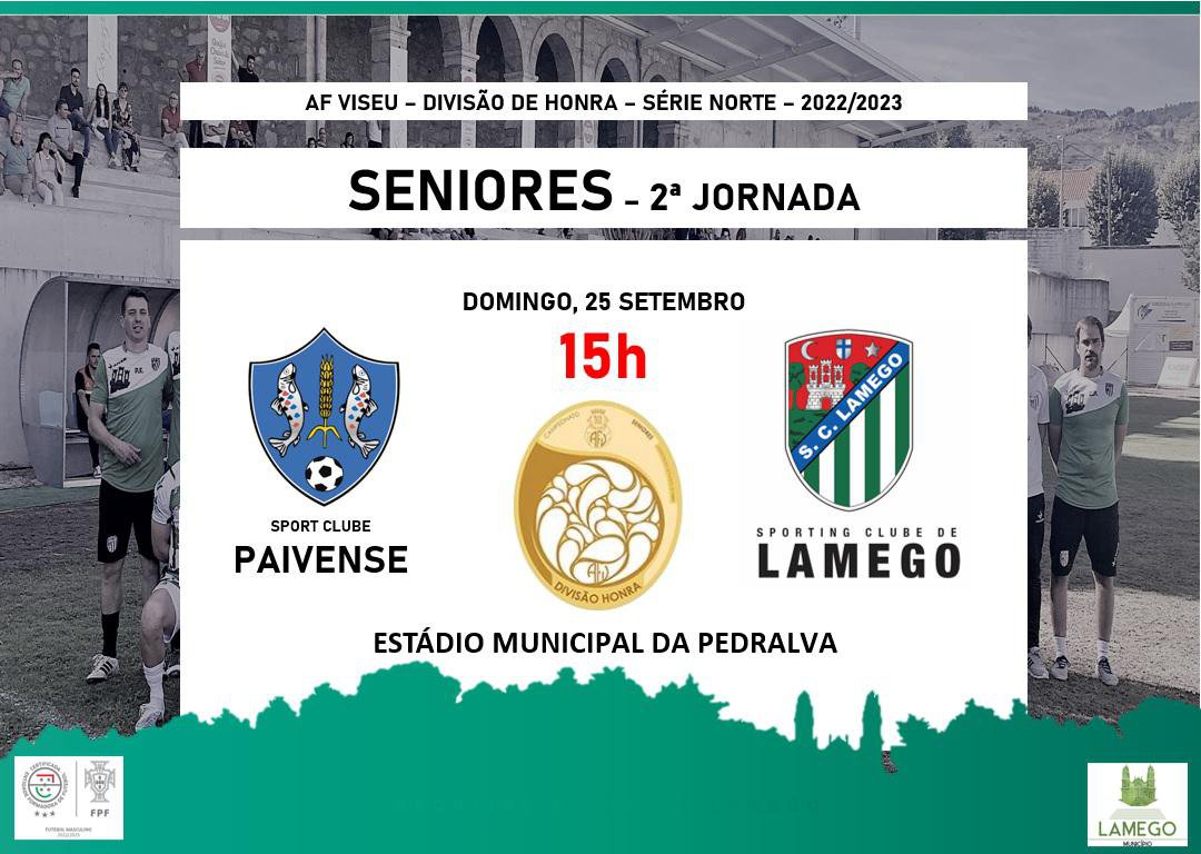 🟢 SC Lamego - Seniores - 2 Jornada ⚪