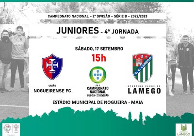 🟢 SC Lamego - Juniores - 4ª Jornada ⚪