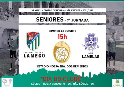 🟢 SC Lamego - Seniores - 7ª Jornada ⚪