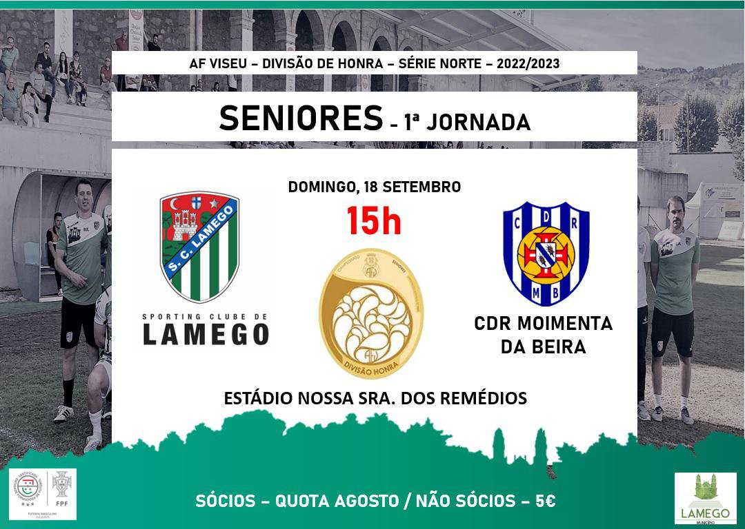 🟢 SC Lamego - Seniores - 1 Jornada ⚪