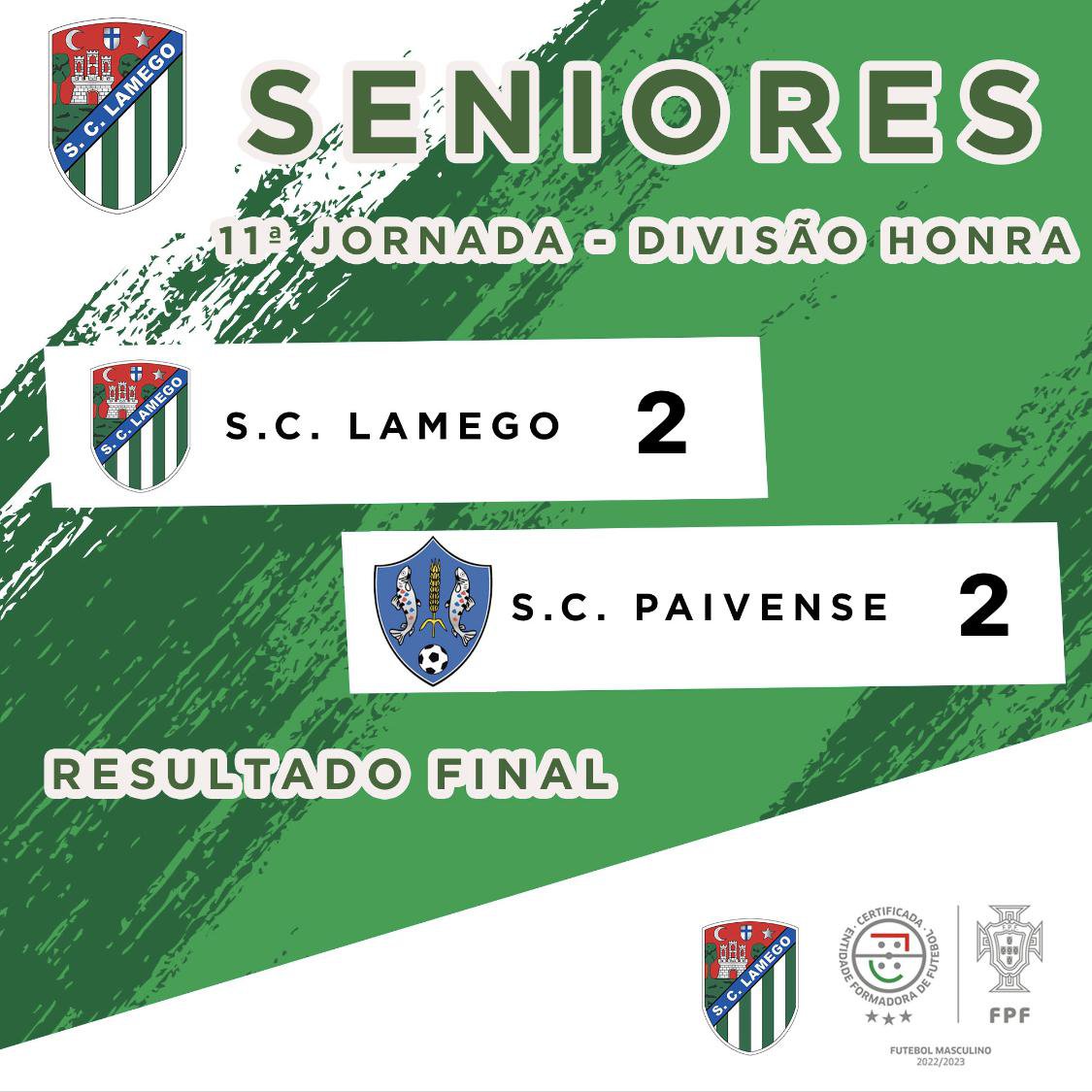 🟢 SC Lamego - Seniores - 11 Jornada ⚪