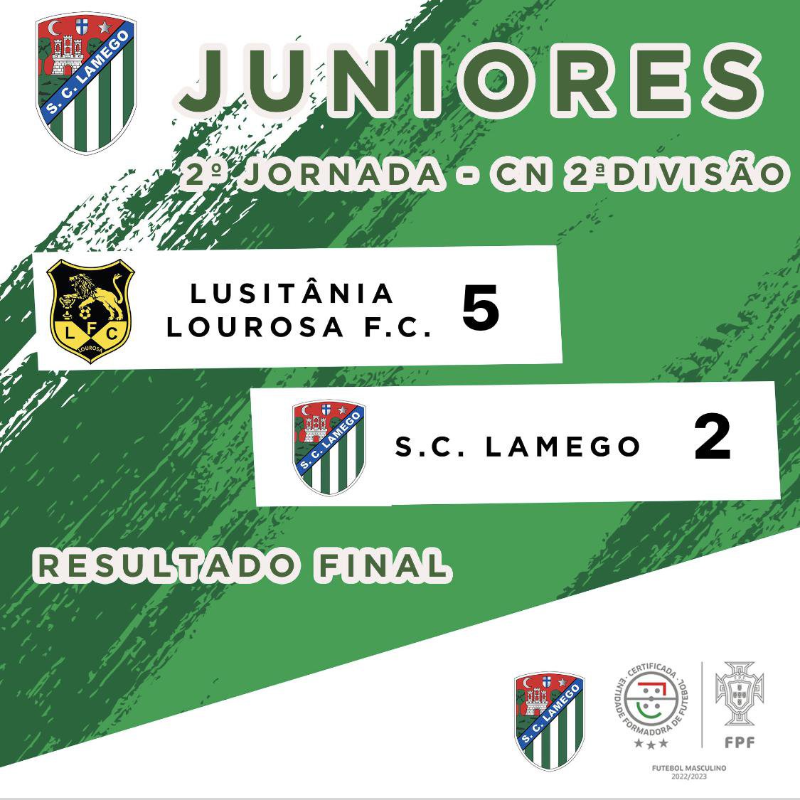 🟢 SC Lamego - Juniores - 2 Jornada ⚪