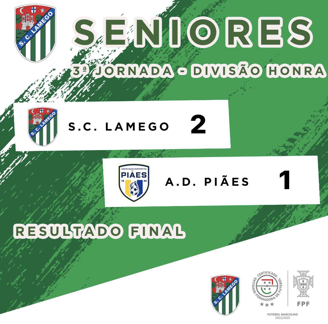 🟢 SC Lamego - Seniores - 3 Jornada ⚪