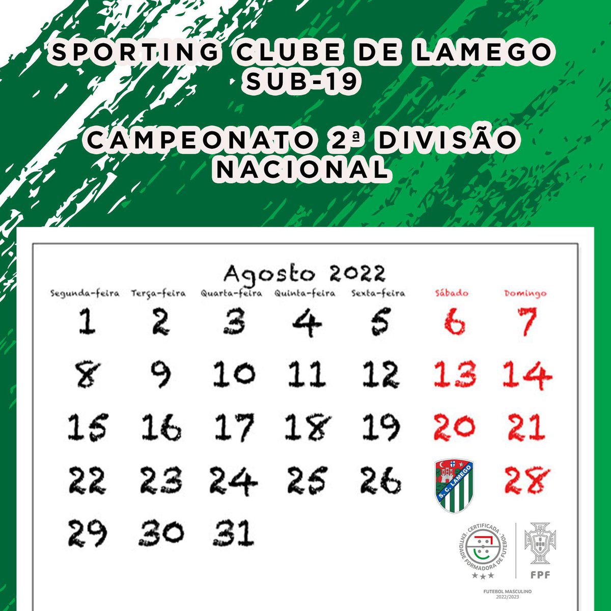 🟢 Início Campeonato Nacional Sub-19 ⚪️