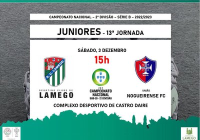 🟢 SC Lamego - Juniores - 13ª Jornada ⚪