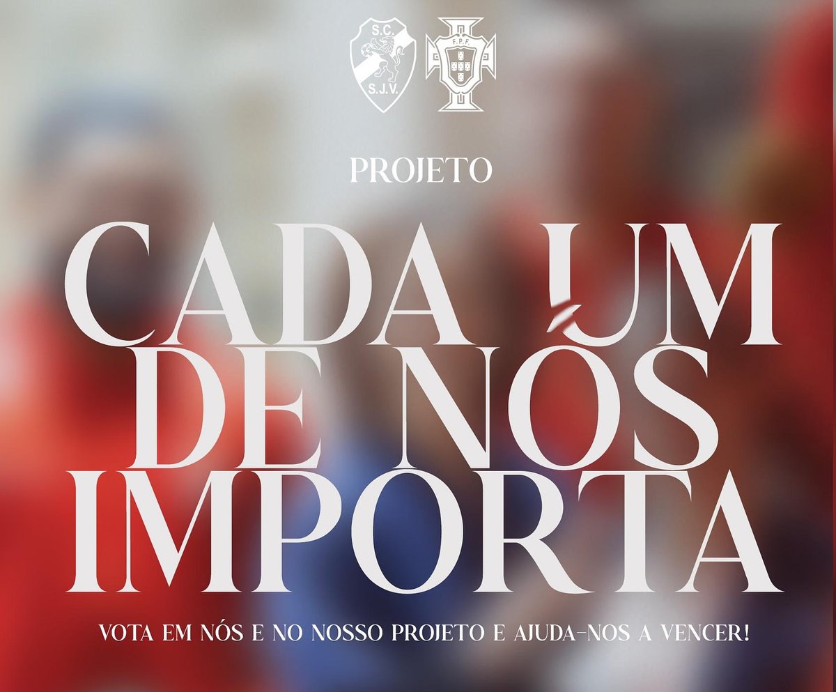 Somos finalistas do concurso Futebol para Todos!