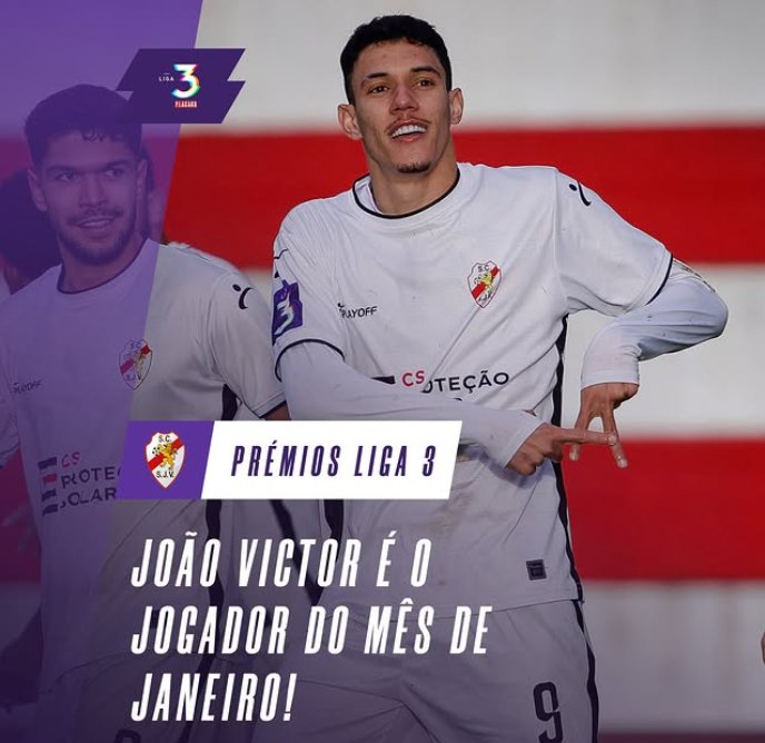 João Victor eleito Jogador do Mês da Liga 3