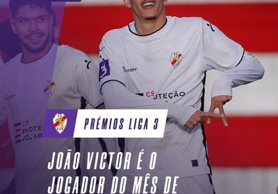 João Victor eleito Jogador do Mês da Liga 3