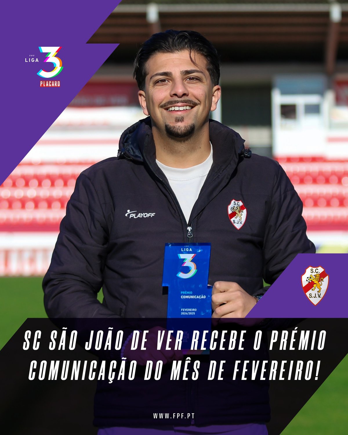 Comunicação de Ouro: SC São João de Ver Premiado na Liga 3