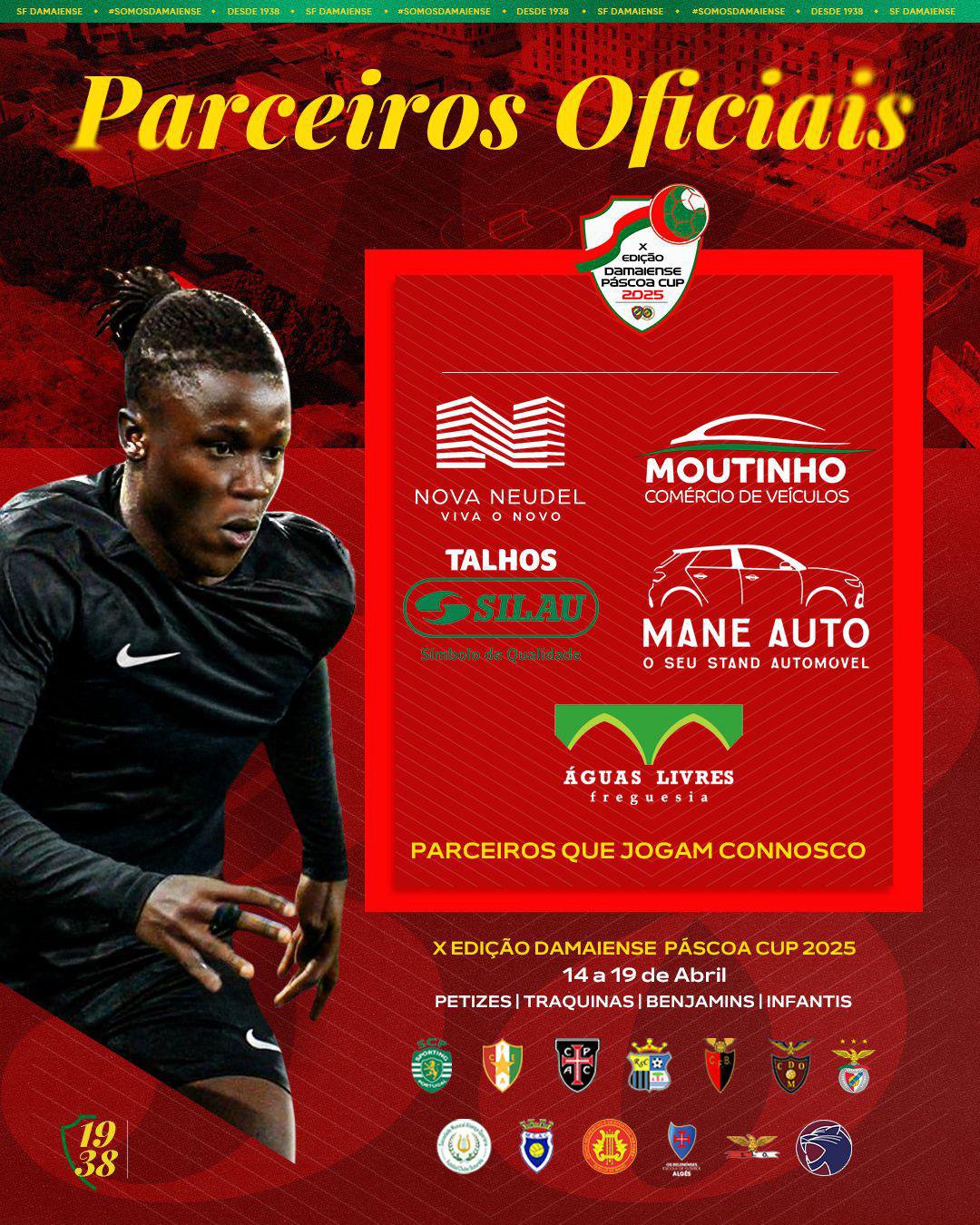 Parceiros Oficiais 10ª edição da Damaiense Páscoa CUP ⚽