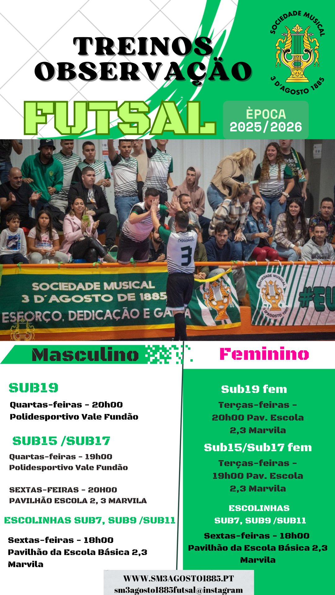 TREINOS DE OBSERVAÇÃO / CAPTAÇÕES DE ATLETAS