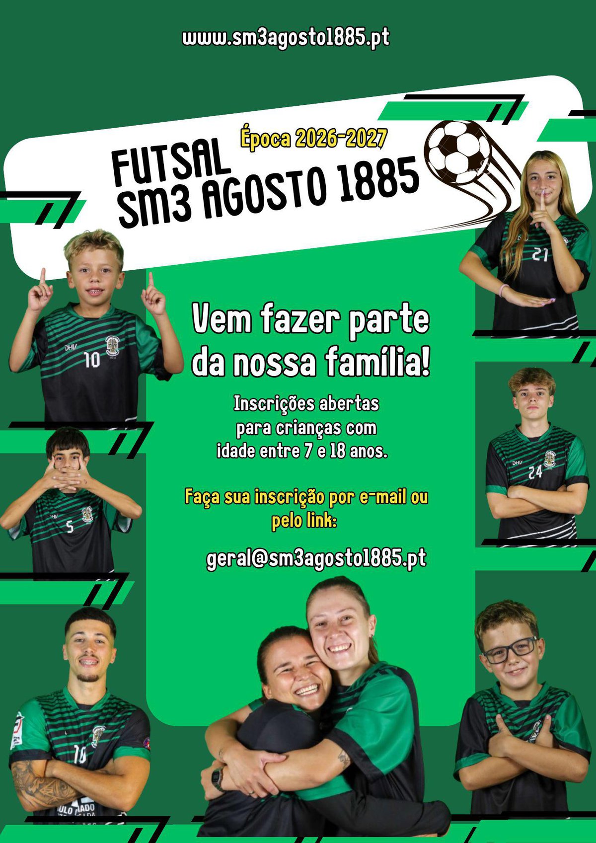 Inscrições/Renovações Futsal 2026/2027