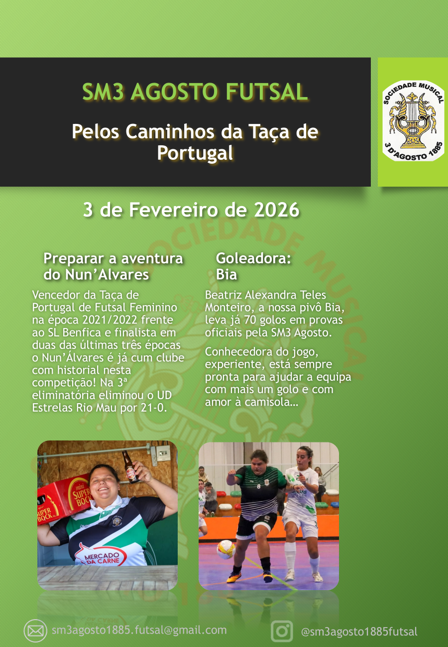 Pelos Caminho da Taça de Portugal - 3 de Fevereiro