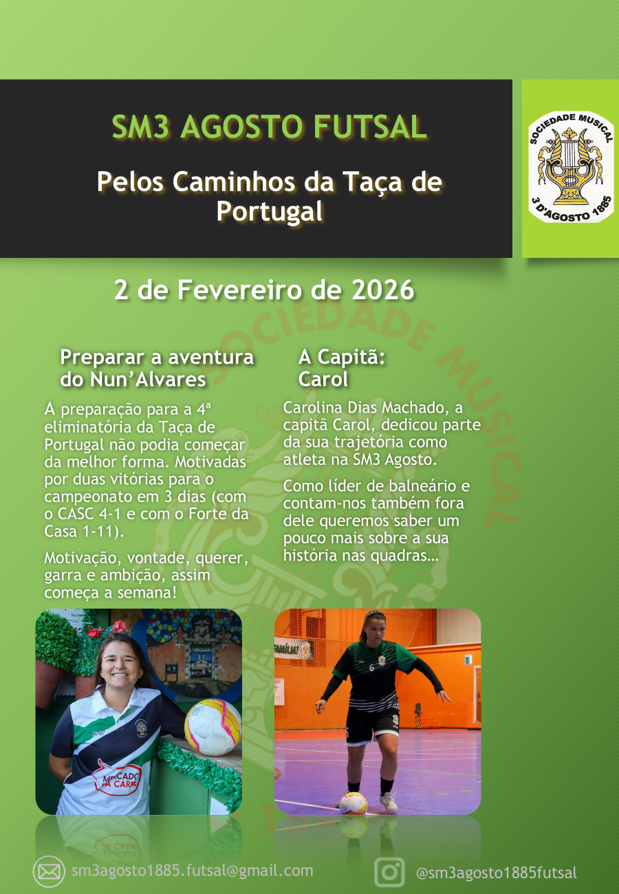 Pelos Caminho da Taça de Portugal - 2 de Fevereiro