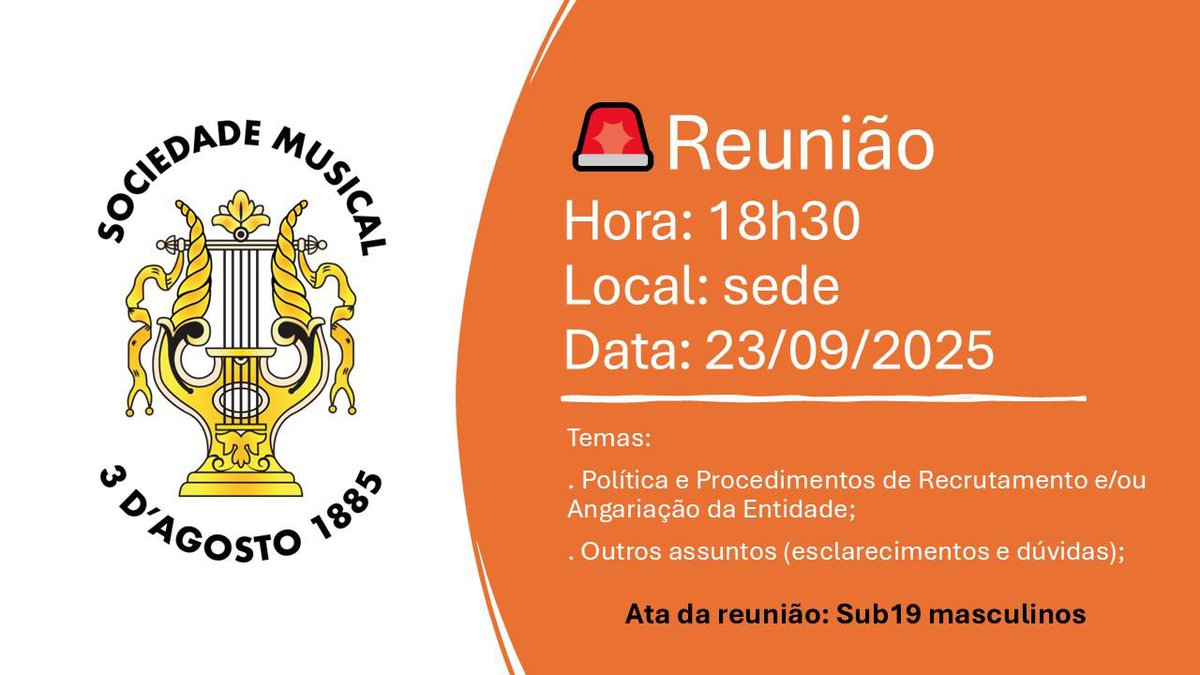 Reunião para equipas técnicas