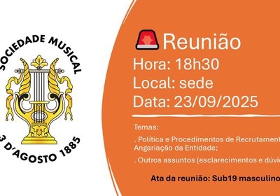 Reunião para equipas técnicas