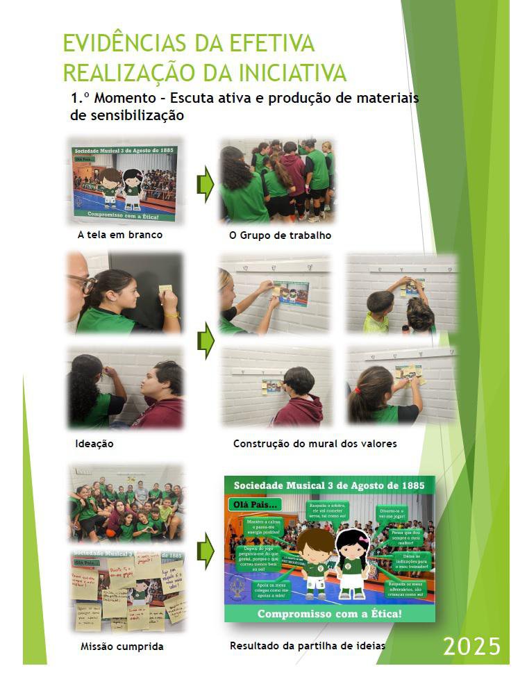 HASTEAR A BANDEIRA DOS VALORES E DA ÉTICA DESPORTIVA