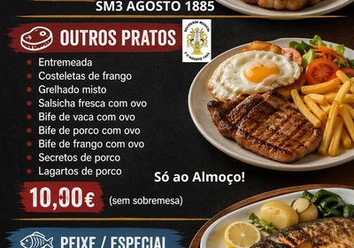Refeições ao almoço!