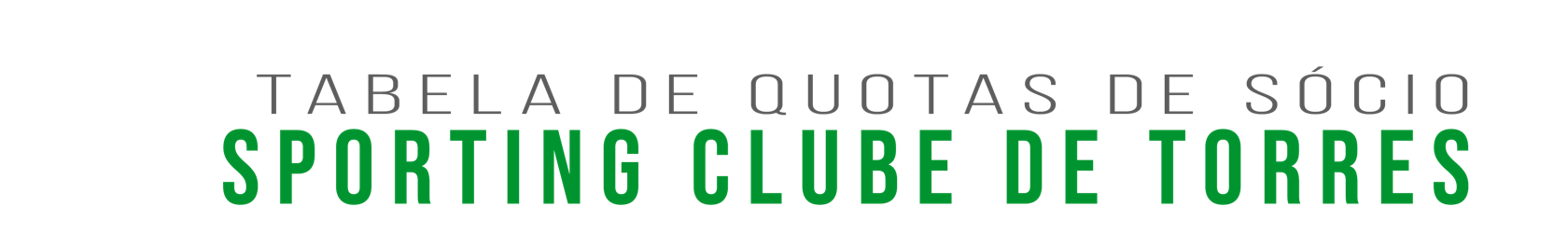 TABELA DE QUOTAS DE SÓCIO