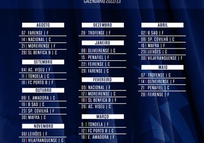 Sorteado o calendário oficial da Liga Portugal 2 Torreense