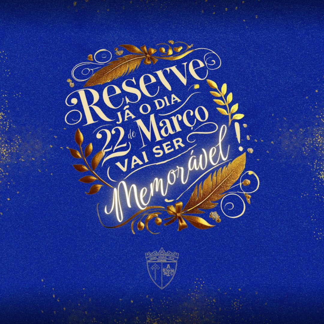 Reserve este dia: 22 de Março