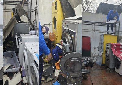 Tempestade Kristin causa danos no Campo da Arregaça