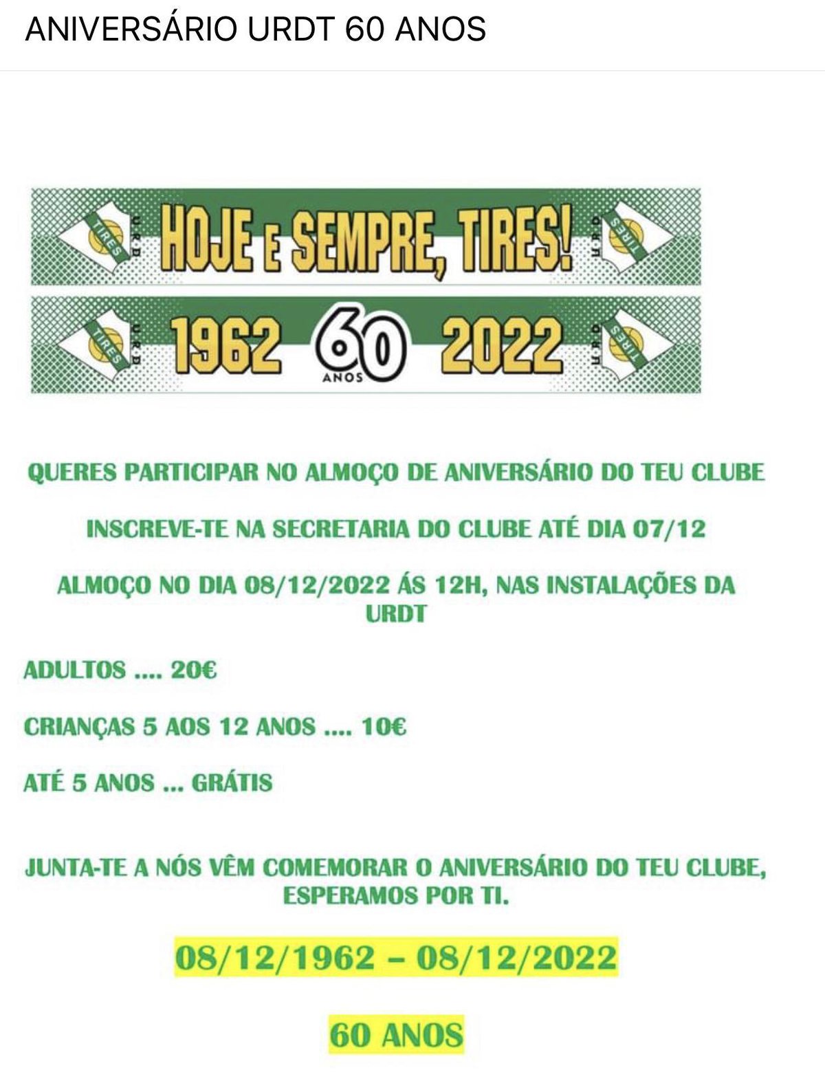 ANIVERSÁRIO 60