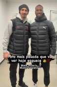 Beto com Zlatan Ibrahimović