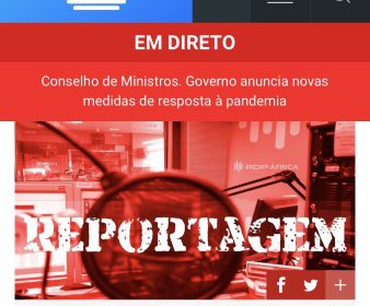 Reportagem RTP África 