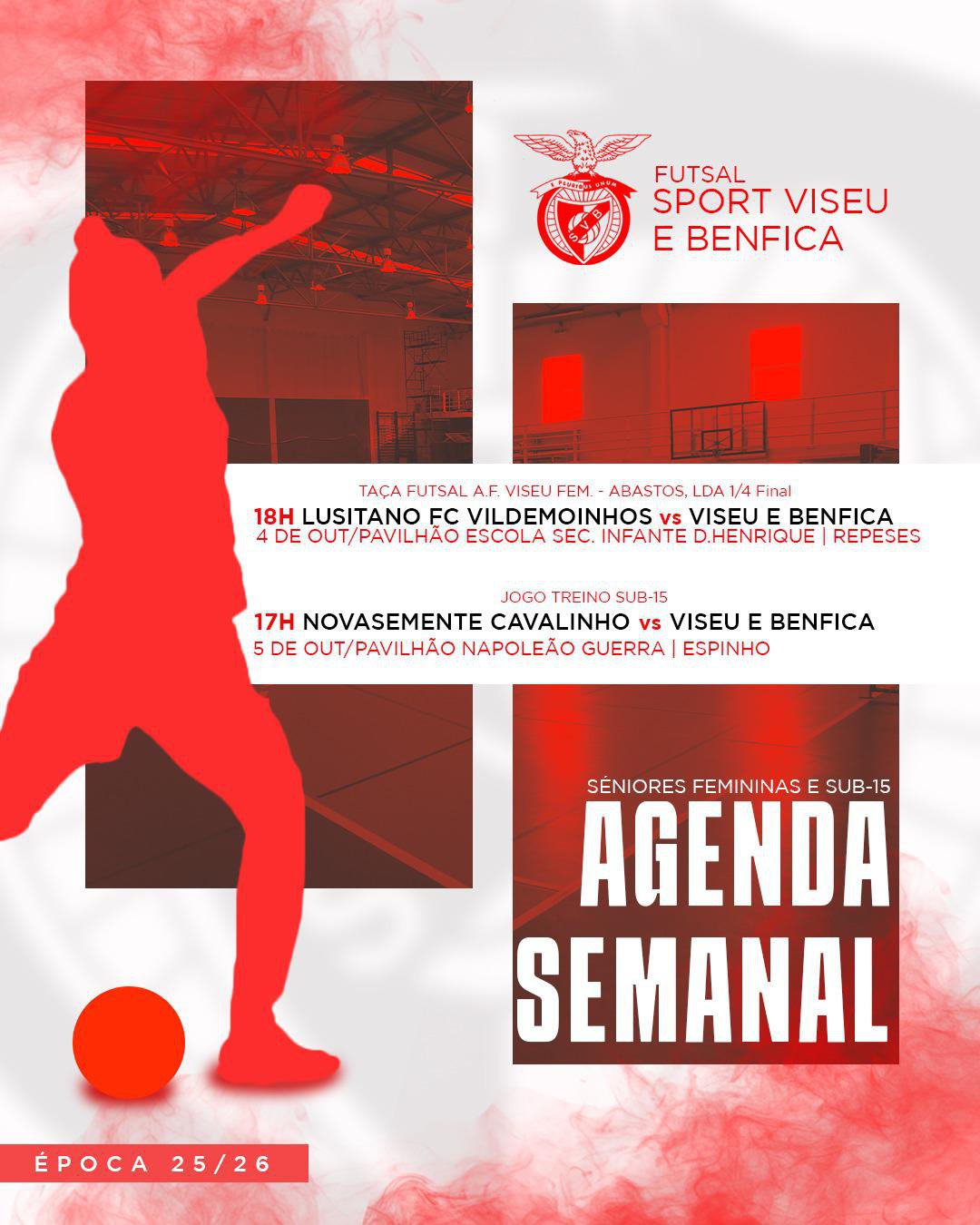 Agenda Feminino Viseu e Benfica