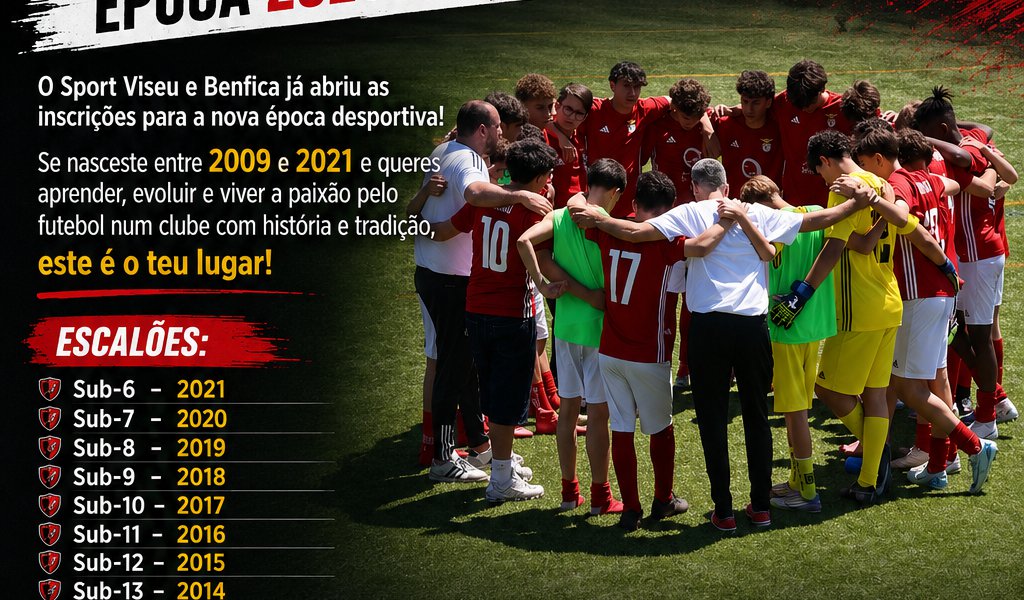 Inscrições Epoca 2026/2027