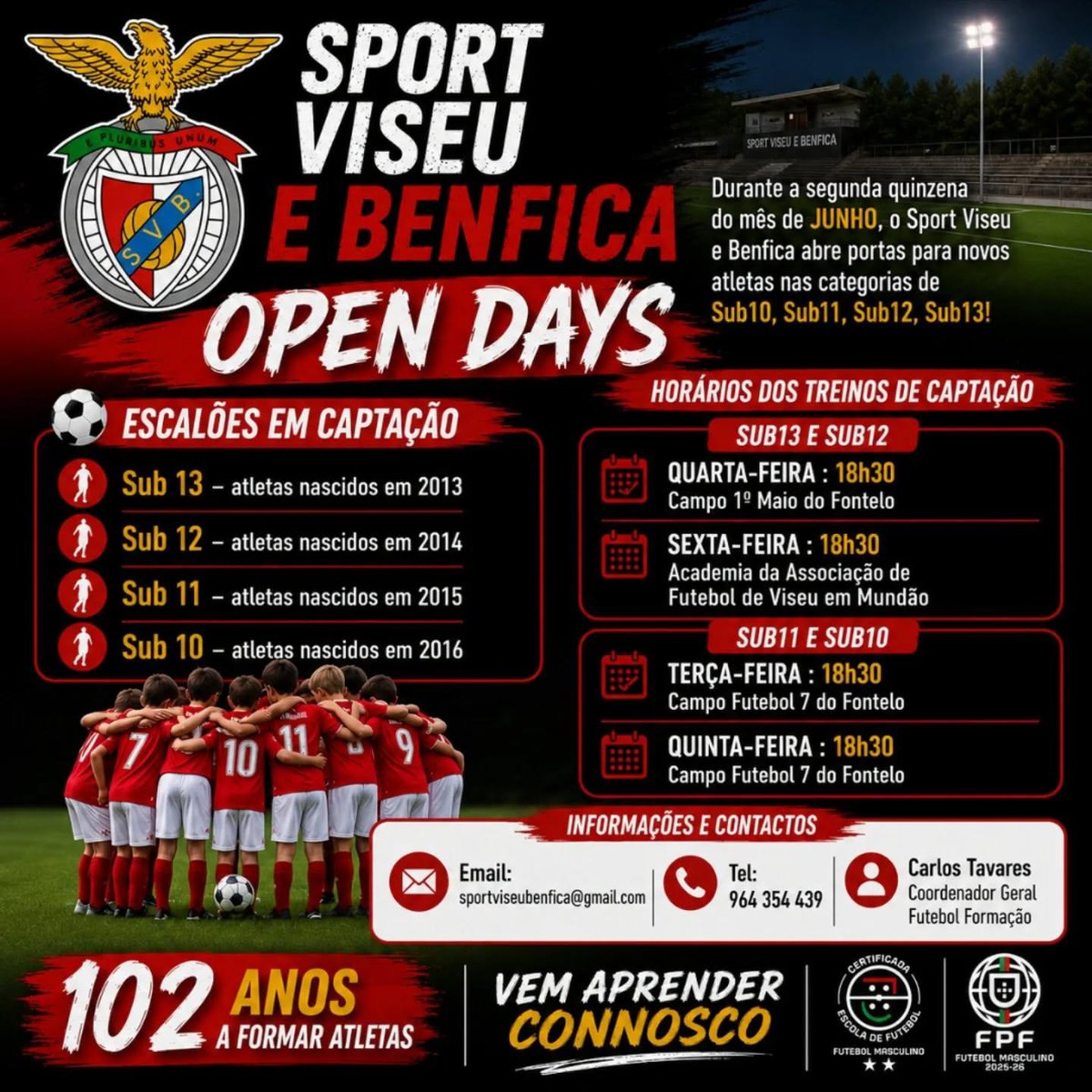 Open Days - Sub10, Sub11, Sub12, Sub13