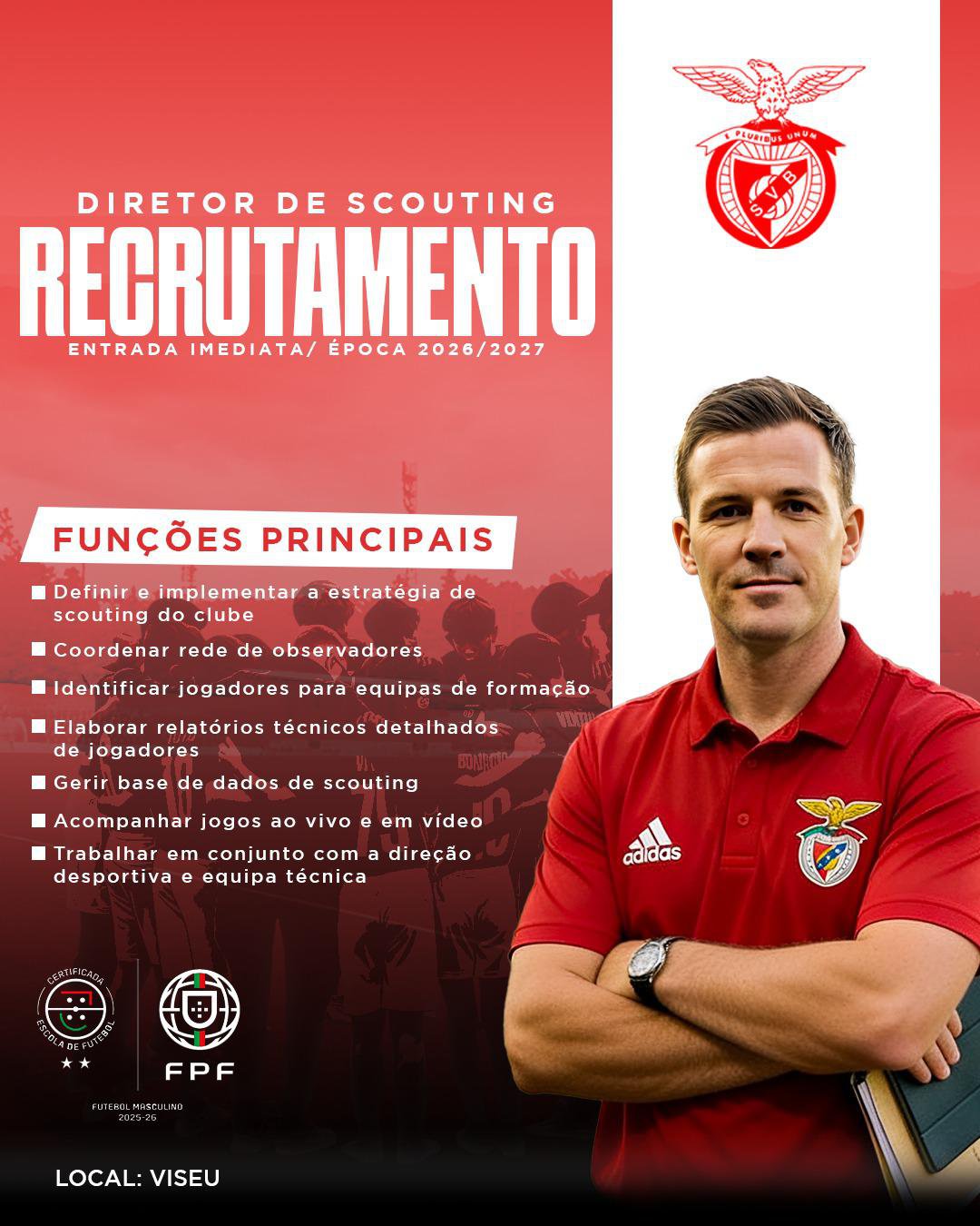 Recrutamento - Diretor Scouting