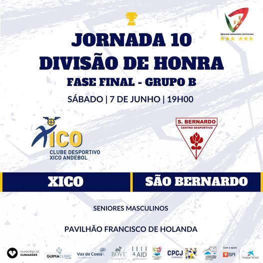 JORNADA 10 – FASE FINAL | DIVISÃO DE HONRA – GRUPO B