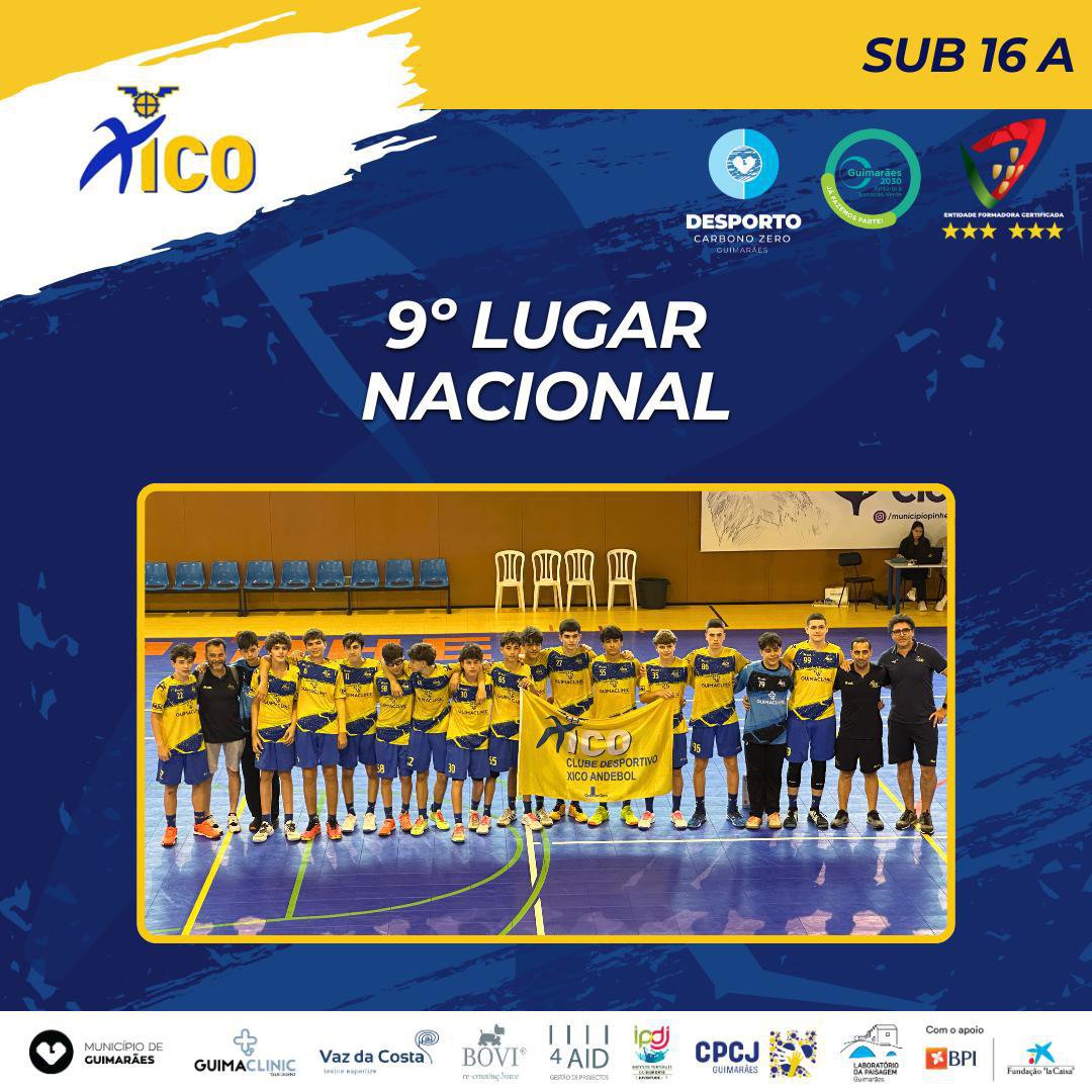 Nono lugar no Campeonato Nacional de Sub16!